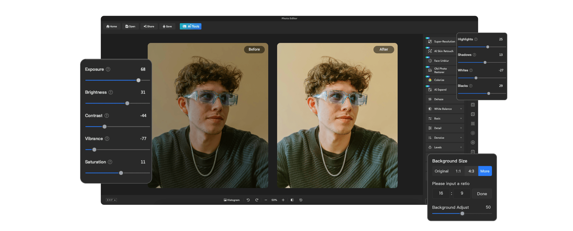 I will do any ai image editing, repair, restoration, background remove